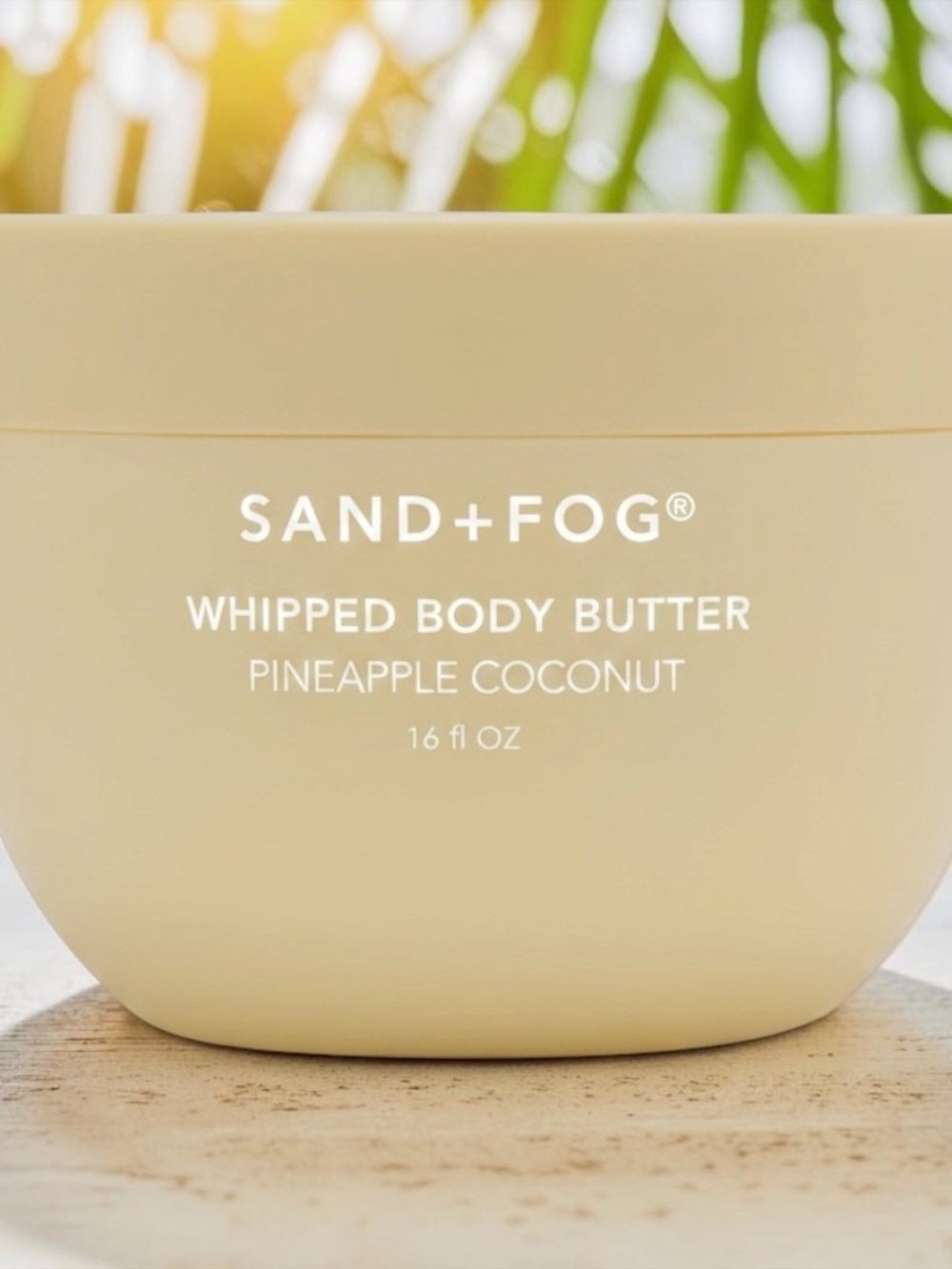 SAND+FOG Pineapple Coconut Whipped Body Butter - 16.9oz